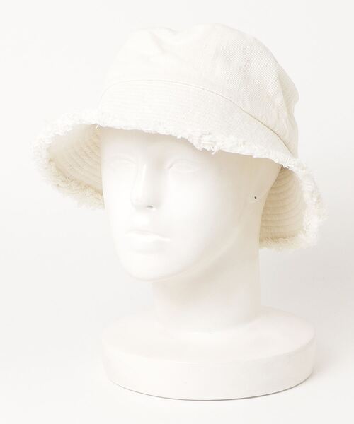 BEAMS HEART（ビームスハート）の「BEAMS HEART / つば先 フリンジハット（ハット・レディース・ベージュ/サックスブルー/ブラック/ホワイト系その他5・FREE）」の11枚目の写真