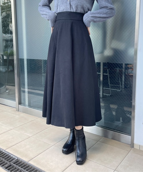 one way（ワンウェイ）の「バックレースアップフレアスカート（スカート・レディース・グレー/ブラック/ブラウン・FREE）」の5枚目の写真