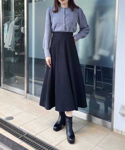 one way（ワンウェイ）の「バックレースアップフレアスカート（スカート・レディース・グレー/ブラック/ブラウン・FREE）」の10枚目の写真