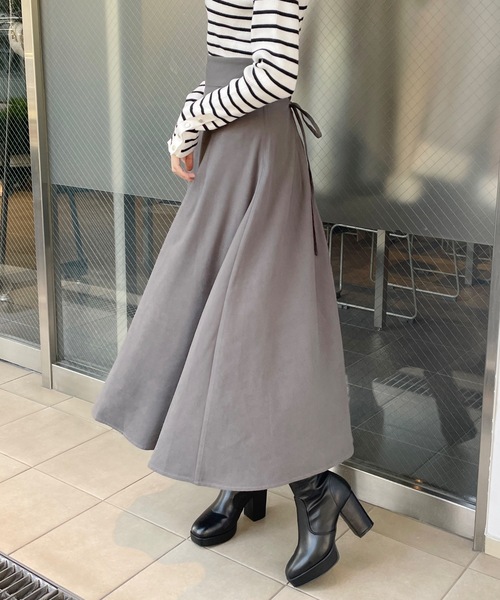 one way（ワンウェイ）の「バックレースアップフレアスカート（スカート・レディース・グレー/ブラック/ブラウン・FREE）」の14枚目の写真