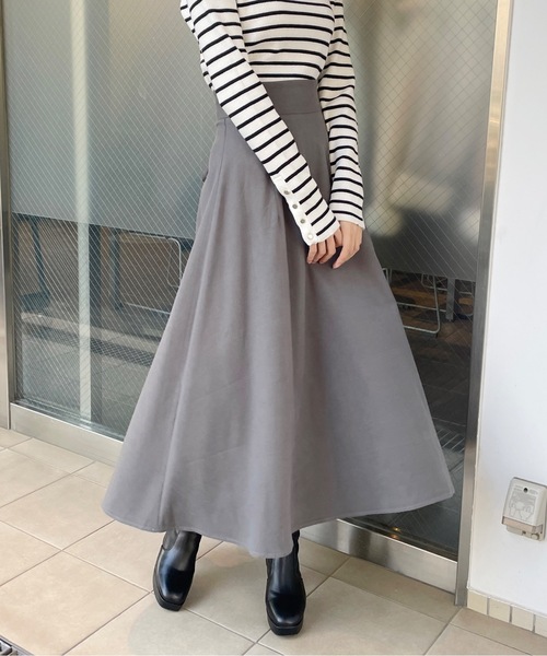 one way（ワンウェイ）の「バックレースアップフレアスカート（スカート・レディース・グレー/ブラック/ブラウン・FREE）」の15枚目の写真