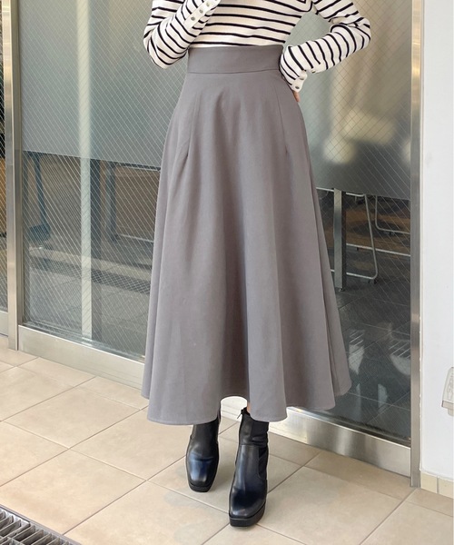 one way（ワンウェイ）の「バックレースアップフレアスカート（スカート・レディース・グレー/ブラック/ブラウン・FREE）」の17枚目の写真