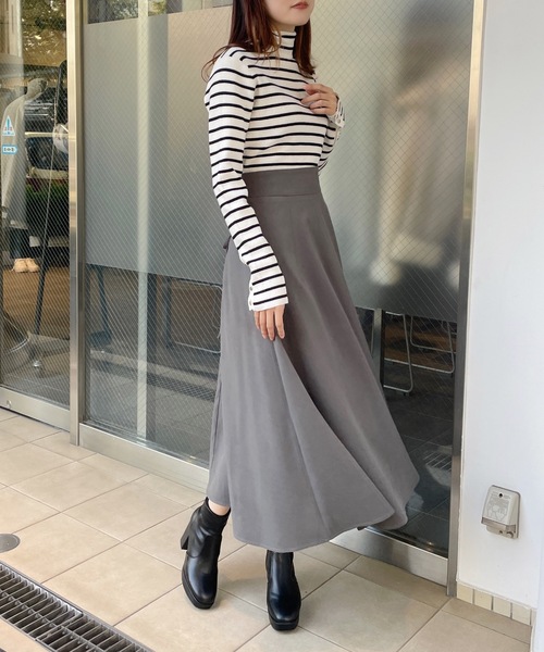 one way（ワンウェイ）の「バックレースアップフレアスカート（スカート・レディース・グレー/ブラック/ブラウン・FREE）」の18枚目の写真