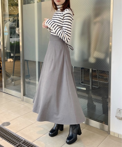 one way（ワンウェイ）の「バックレースアップフレアスカート（スカート・レディース・グレー/ブラック/ブラウン・FREE）」の19枚目の写真