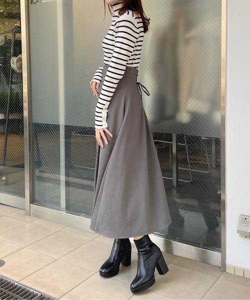 one way（ワンウェイ）の「バックレースアップフレアスカート（スカート・レディース・グレー/ブラック/ブラウン・FREE）」の21枚目の写真