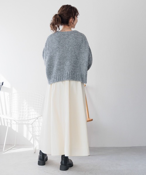 LEPSIM(レプシィム)の「ベルト付きギャザースカート 989939(スカート・レディース・アイボリー/ブラック/カーキ・FREE)」の8枚目の写真