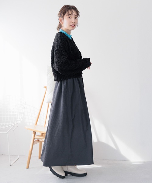 LEPSIM(レプシィム)の「ベルト付きギャザースカート 989939(スカート・レディース・アイボリー/ブラック/カーキ・FREE)」の16枚目の写真