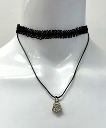 ｽﾄｰﾝ付Wﾚｰｽﾁｮｰｶｰ