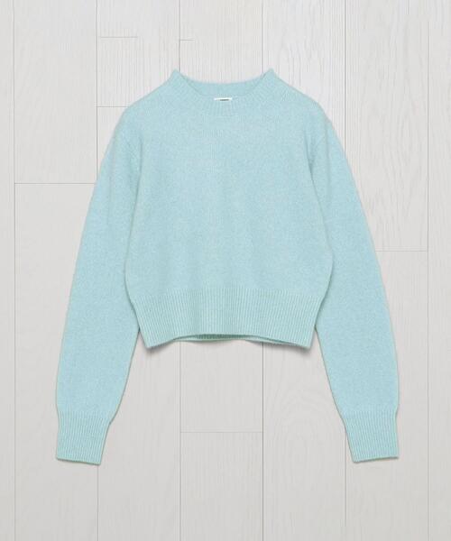 H　BEAUTY&YOUTH UNITED ARROWS（エイチビューティーアンドユースユナイテッドアローズ）の「＜H＞ウールフォックスブレンドニットプルオーバー（ニット/セーター・レディース・ブラック/ライトブルー・FREE）」の5枚目の写真