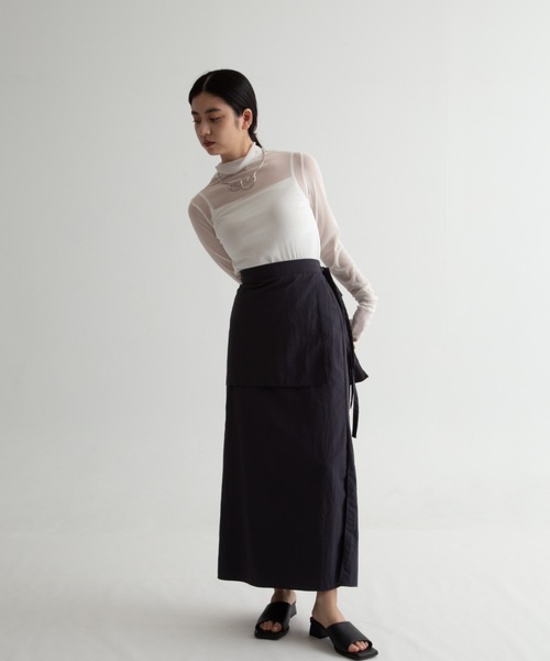 Uenui(ウニュイ)の「seethrough tops(Tシャツ/カットソー・レディース・ホワイト/イエロー/ブラック・FREE)」の4枚目の写真