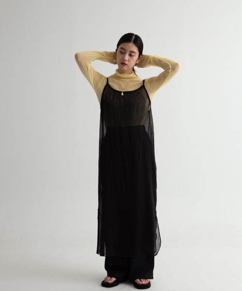 Uenui(ウニュイ)の「seethrough tops(Tシャツ/カットソー・レディース・ホワイト/イエロー/ブラック・FREE)」の9枚目の写真