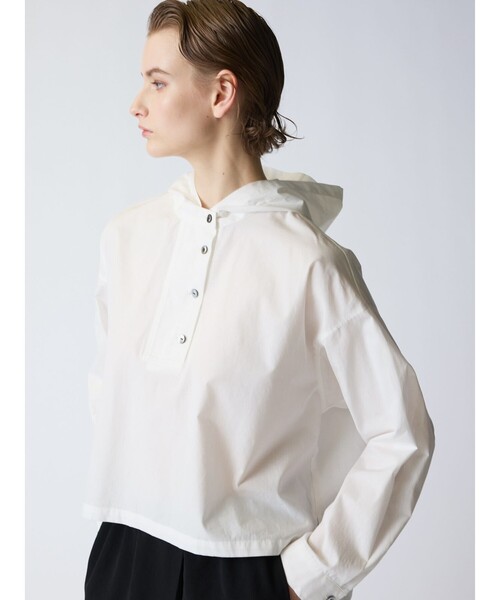 1回着mizuiroindミズイロインドフード付きワイドショートプルオーバー 楽天市場】[1-230061]mizuiro ind(ミズイロインド) フード付き