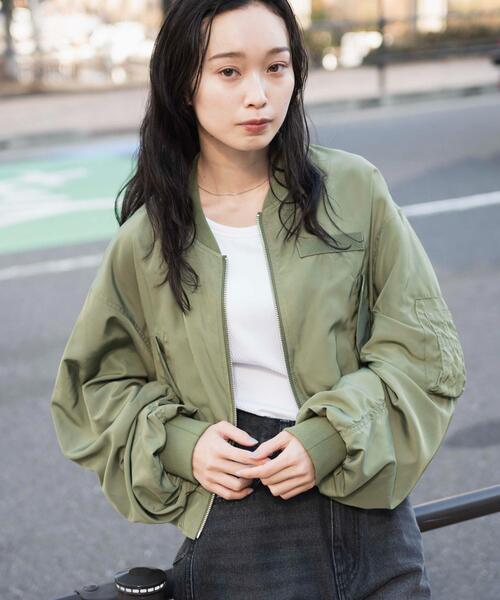 WEGO(ウィゴー)の「WEGO/ショートMA-1(MA-1・レディース・ブラック/カーキ・FREE)」の8枚目の写真