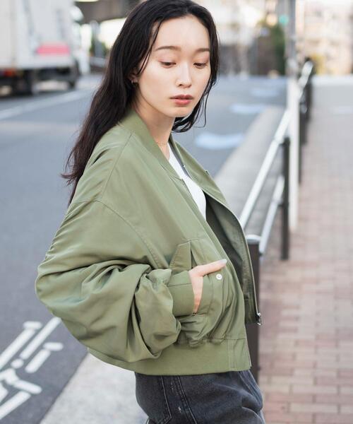 WEGO(ウィゴー)の「WEGO/ショートMA-1(MA-1・レディース・ブラック/カーキ・FREE)」の9枚目の写真