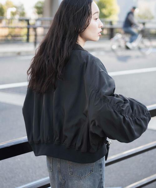 WEGO(ウィゴー)の「WEGO/ショートMA-1(MA-1・レディース・ブラック/カーキ・FREE)」の4枚目の写真