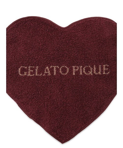 gelato pique(ジェラートピケ)の「【Bitter】 ハートハンドタオル(ハンカチ/ハンドタオル・レディース・レッド・FREE)」の8枚目の写真