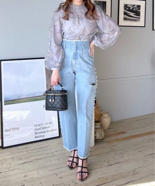 mysty woman（ミスティウーマン）の「フローラル刺繍ロングスリーブ