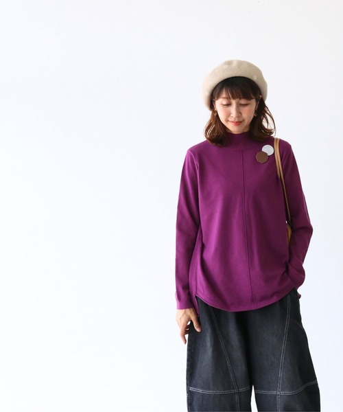 買い物上手さんが買う カラバリニットトップス トップス ニット タートル  sanpo  b13580jb セーター 柔らか 長袖 sanpo kuschel 買い物上手さんが買う カラバリニットトップス