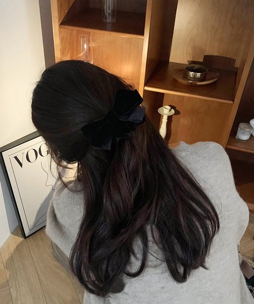 DiamondHearts（ダイヤモンドハーツ）の「ダブルリボンシュシュ（シュシュ・レディース・ブラック・FREE）」の3枚目の写真