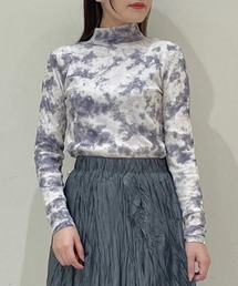 axes femme | ぼかし柄シアートップス(Tシャツ/カットソー)
