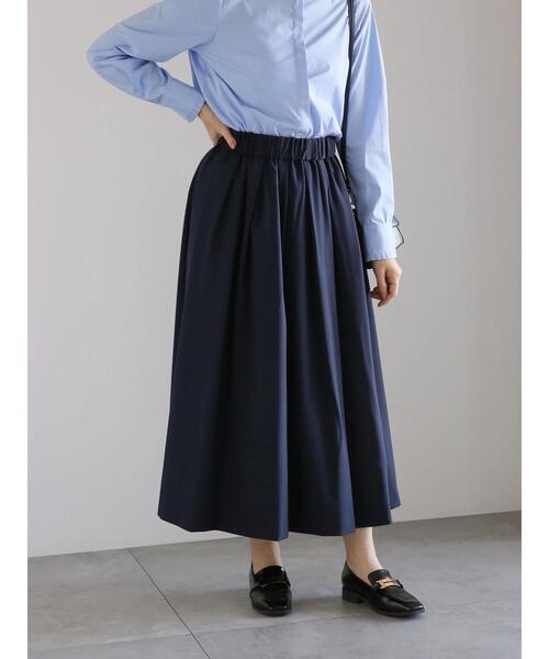 Te chichi（テチチ）の「ツイルタックギャザースカート（スカート・レディース・イエロー/ネイビー/ブルー・F）」の15枚目の写真