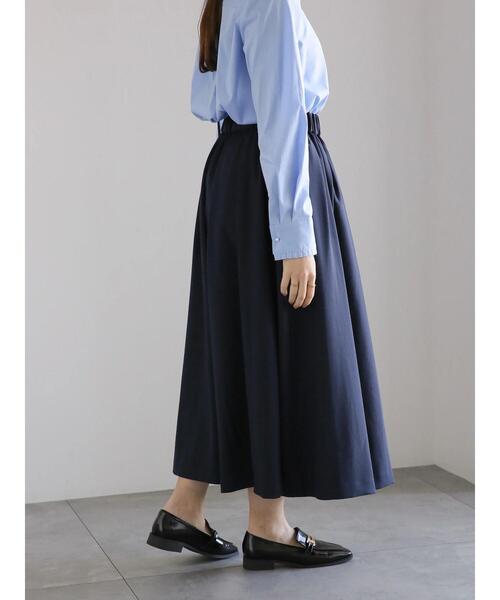 Te chichi（テチチ）の「ツイルタックギャザースカート（スカート・レディース・イエロー/ネイビー/ブルー・F）」の16枚目の写真