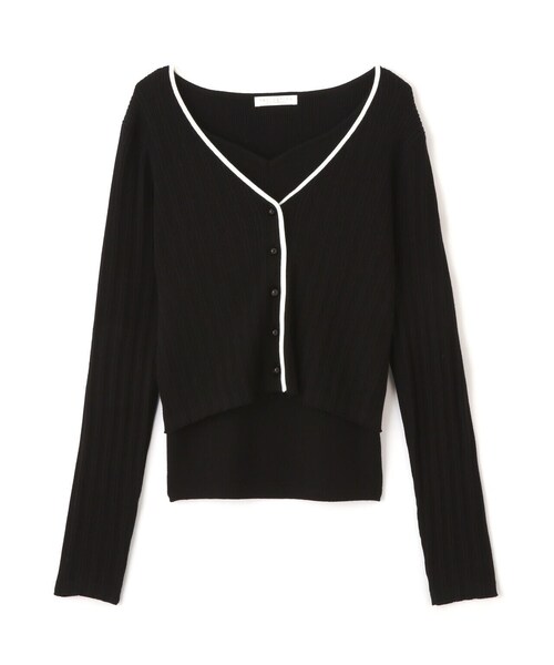 PROPORTION BODY DRESSING(プロポーションボディドレッシング)の「アンサンブルニットセット / 1214170212(ニット/セーター・レディース・ブラック/ホワイト系その他/ブルー・SMALL/MEDIUM)」の7枚目の写真