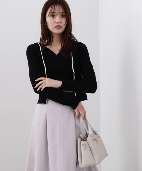 PROPORTION BODY DRESSING(プロポーションボディドレッシング)の「アンサンブルニットセット / 1214170212(ニット/セーター・レディース・ブラック/ホワイト系その他/ブルー・SMALL/MEDIUM)」の4枚目の写真