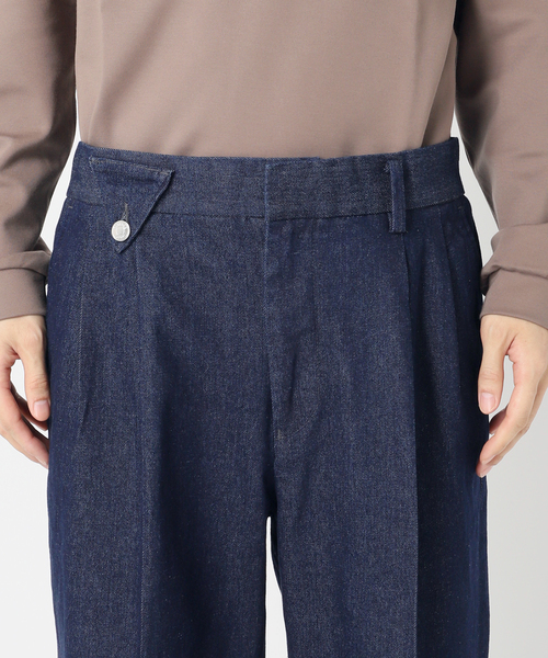 417 EDIFICE（フォーワンセブンエディフィス）の「デニム 2タック イージーパンツ（デニムパンツ・メンズ・ブラック/ホワイト/ブラウン/ブルー・SMALL/MEDIUM/LARGE）」の15枚目の写真