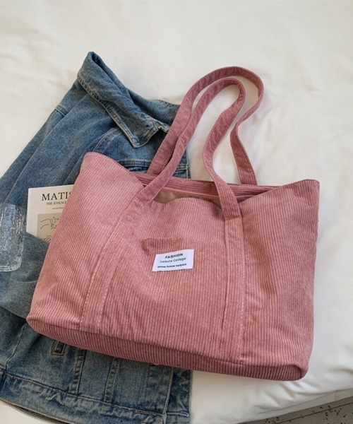 BTS JIN コーデュロイトートバッグ（ピンク） Miniministore（ミニミニ
