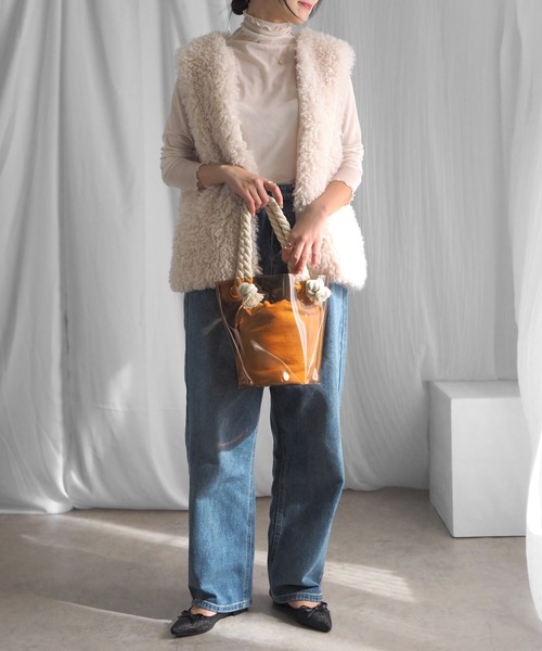 minia(ミニア)の「ロープクリアバケツバッグ(ハンドバッグ・レディース・ブラウン/グレー/クリア・FREE)」の17枚目の写真