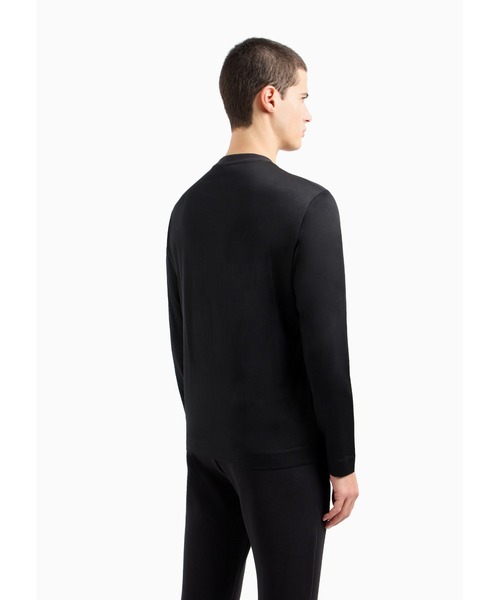 EMPORIO ARMANI（エンポリオアルマーニ）の「【エンポリオ アルマーニ】ASV 春節 トップス リヨセル混紡ジャージー ドラゴン刺繍（Tシャツ/カットソー・メンズ・ブラック・LARGE/MEDIUM/SMALL/X-LARGE/X-SMALL）」の2枚目の写真