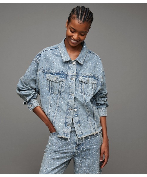 PIPER DIAMANTE CRYSTAL DENIM JACKET | PIPER DIAMANTE クリスタル デニム ジャケット