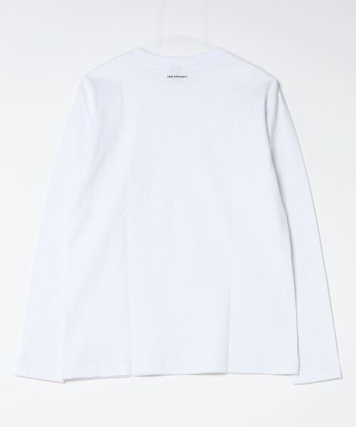 TRAP/U (トラップユー)の「コットン天竺 / メッセージロゴ プリント クルーネック ロンTee(長袖)(Tシャツ/カットソー・メンズ・ホワイト/ブラック/ライトブルー・M/L)」の4枚目の写真