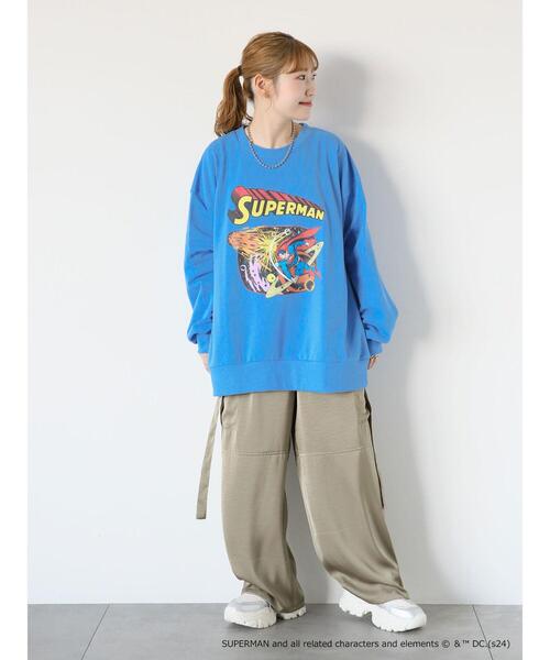 ehka sopo(エヘカソポ)の「【WarnerBros.】プリントスウェット(Tシャツ/カットソー・レディース・グリーン/ピンク/サックスブルー/ブラック/オフホワイト・F)」の13枚目の写真