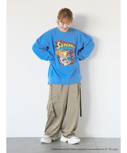 ehka sopo(エヘカソポ)の「【WarnerBros.】プリントスウェット(Tシャツ/カットソー・レディース・グリーン/ピンク/サックスブルー/ブラック/オフホワイト・F)」の14枚目の写真