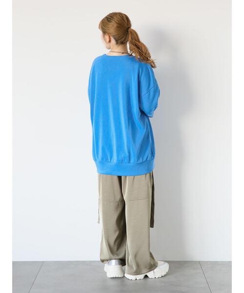 ehka sopo(エヘカソポ)の「【WarnerBros.】プリントスウェット(Tシャツ/カットソー・レディース・グリーン/ピンク/サックスブルー/ブラック/オフホワイト・F)」の15枚目の写真