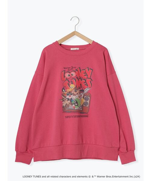 ehka sopo(エヘカソポ)の「【WarnerBros.】プリントスウェット(Tシャツ/カットソー・レディース・グリーン/ピンク/サックスブルー/ブラック/オフホワイト・F)」の22枚目の写真