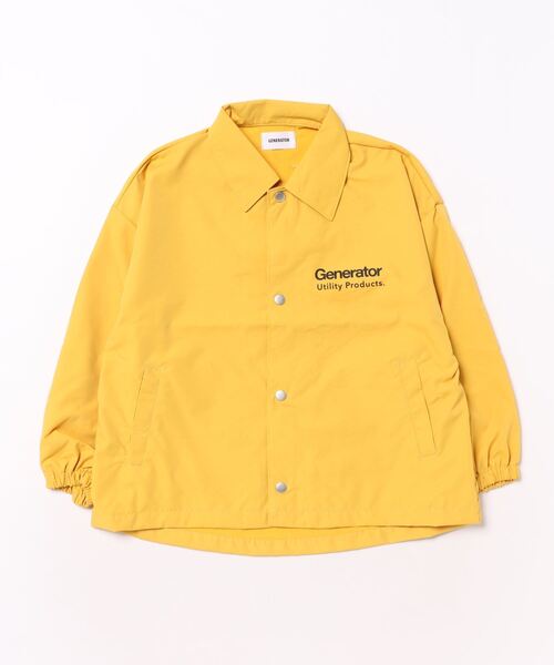 GENERATOR(ジェネレーター)の「GENERATOR/ジェネレーター コーチJK(ナイロンジャケット・キッズ・イエロー/グリーン/ブラック・M/L/XL)」の6枚目の写真