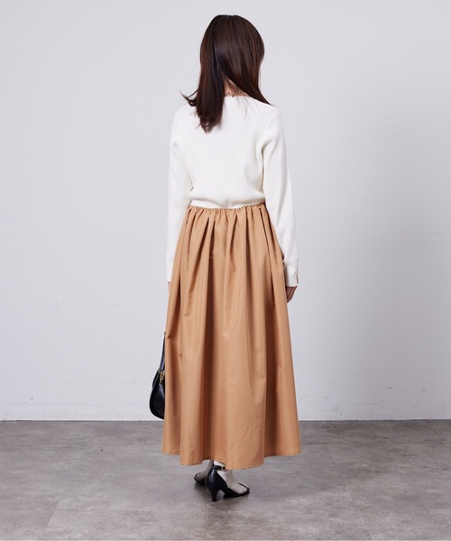 専用⭐︎JACADI & Bonpoint ワンピース 2点セット セール】ニット×布帛ドッキングワンピース（ワンピース）｜Chez