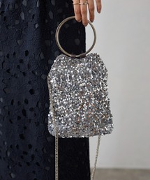 &Robu.（アンドロブ）の「スパンコール2WAYリングバッグオケージョン 結婚式 二次会 お呼ばれ（ハンドバッグ）」