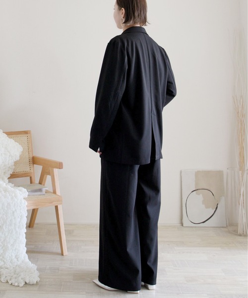 ECRIRE（エクリール）の「【ECRIRE by 陽】バックリボンサロペット【セットアップ対応】（ワンピース・レディース・ブラック/グレー/ベージュ・M）」の10枚目の写真