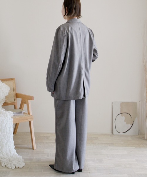 ECRIRE（エクリール）の「【ECRIRE by 陽】バックリボンサロペット【セットアップ対応】（ワンピース・レディース・ブラック/グレー/ベージュ・M）」の17枚目の写真