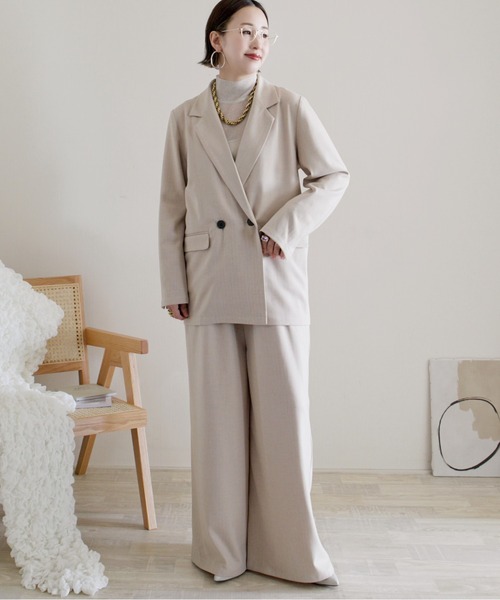 ECRIRE（エクリール）の「【ECRIRE by 陽】バックリボンサロペット【セットアップ対応】（ワンピース・レディース・ブラック/グレー/ベージュ・M）」の22枚目の写真