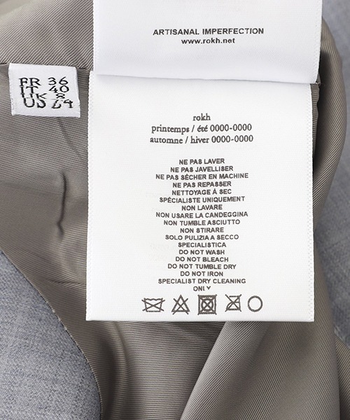 rokh（ロク）の「Rokh / ロク：SIDE PLEATS DETAILED DRESS：R6CA315[ANN]（ワンピース・レディース・グレー系その他・36）」の2枚目の写真