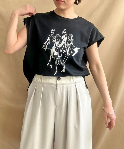 イラストプリントTシャツ（Tシャツ/カットソー）｜LHELBIE（レルビエ）