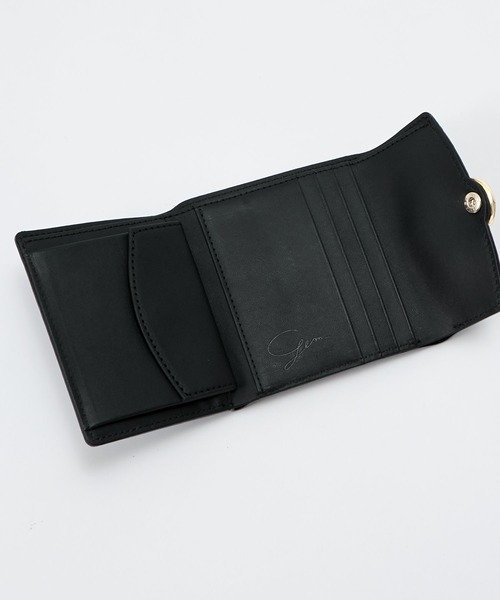 ジェムイル スムースミニウォレット ブラック ミニスムースウォレット(SO-424) | gemeil(ジェムイル