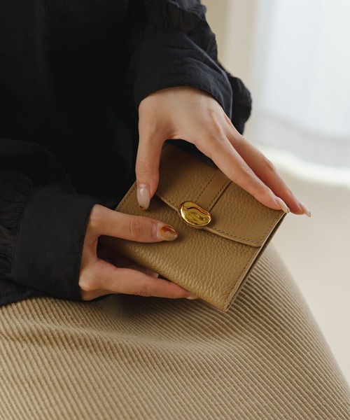 russet ミニウォレット gem_by russet ラウンドフラップミニウォレット