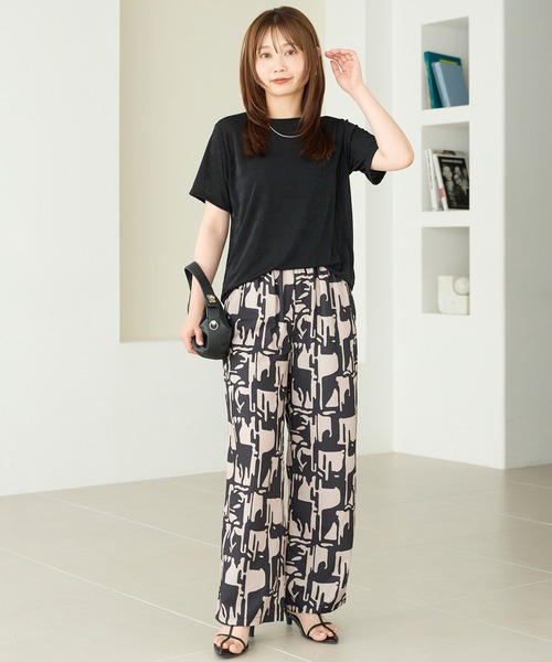 LAVEANGE（ラビアンジェ）の「シャイニーTシャツ（Tシャツ/カットソー・レディース・オレンジ/ブラウン/ブラック/グリーン・M/LL/3L/4L/5L）」の12枚目の写真