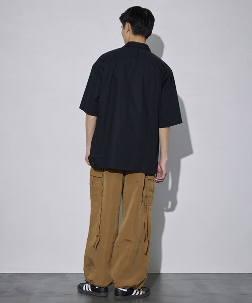 5525Gallery（ゴーゴーニーゴーギャラリー）の「SHIRT FIRSTHAND by 5525gallery/シャツファーストハンド バイ 5525ギャラリー SHFH OPEN COLLAR S/S SHIRTS / オープンカラーショートスリーブシャツ / 半袖シャツ（シャツ/ブラウス・メンズ・ホワイト/ブラック/サックスブルー・M/L）」の17枚目の写真